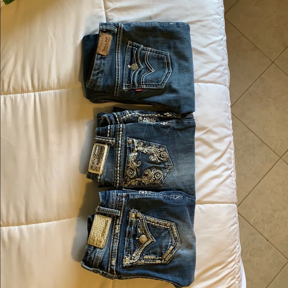 Bundle of 3 kids bootcut jeans